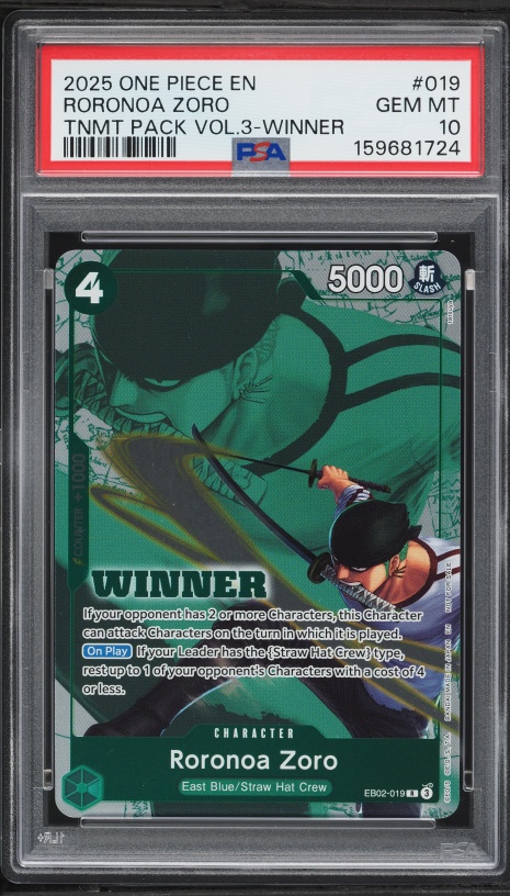 2025 One Piece Promo Illustration Box Vol. 3 Roronoa Zoro #OP07