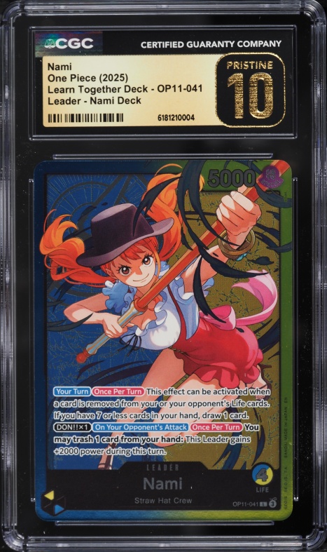 2025 One Piece X Baskin Robbins Campaign Collection Card Nami PSA