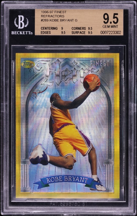 1996 Finest Gold Refractor Kobe Bryant ROOKIE #269 PSA 10 GEM MINT