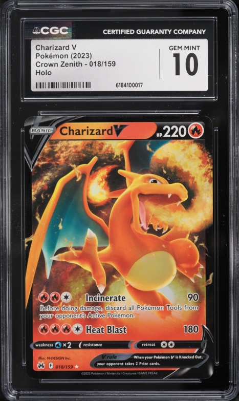 charizard v pokemon card price PSA Graded Slab Pokmon TCG Alt Art Holo PSA 8 NM/Mint ZARD style setup or your main portfolio 2022 Pokemon Sword & Shield