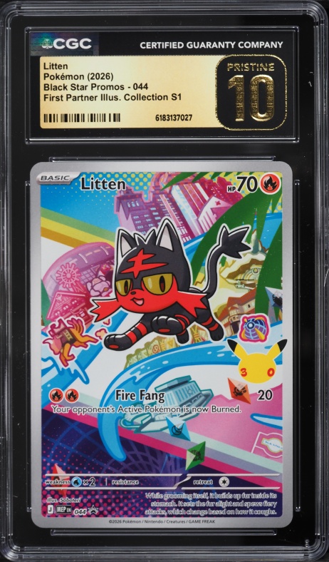 2025 Pokemon Japanese Mega Brave AR Vulpix #67 CGC 10 PRISTINE on