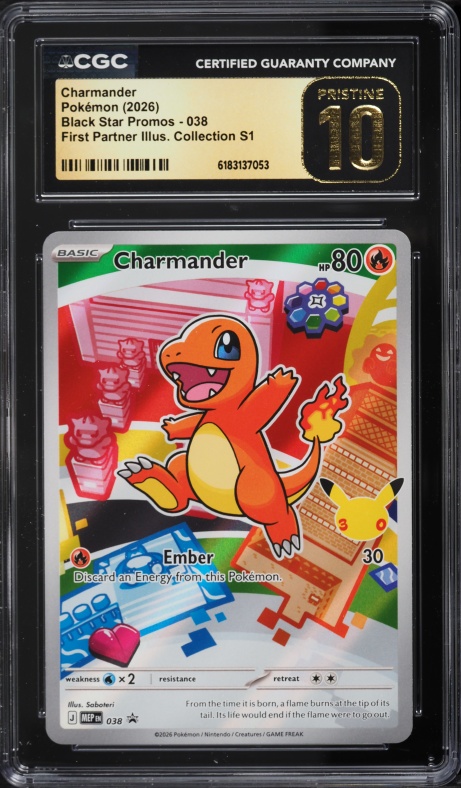 1999 Pokemon Base Set Shadowless Charmander #46 PSA 9 MINT on