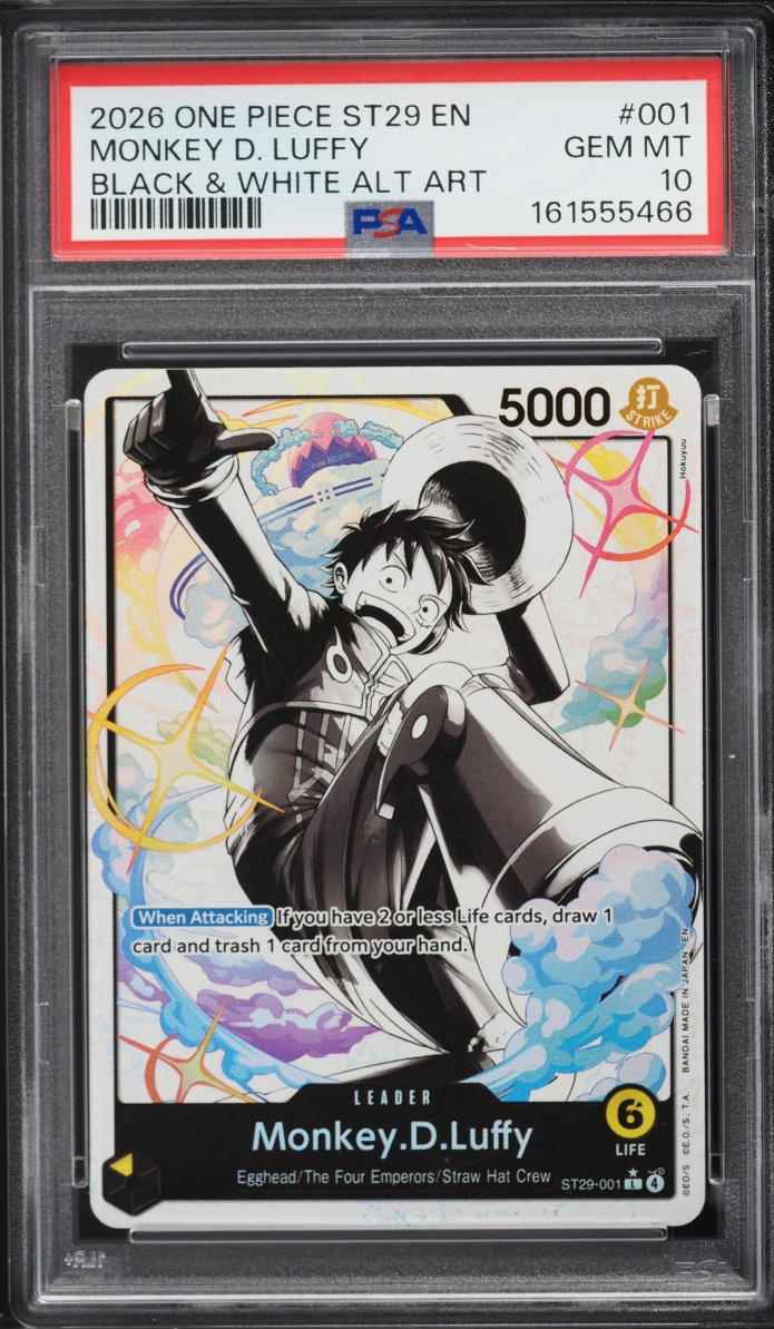 2026 One Piece Starter Deck Egghead Alt Art Leader Monkey D. Luffy #ST29-001 PSA 10 GEM MINT