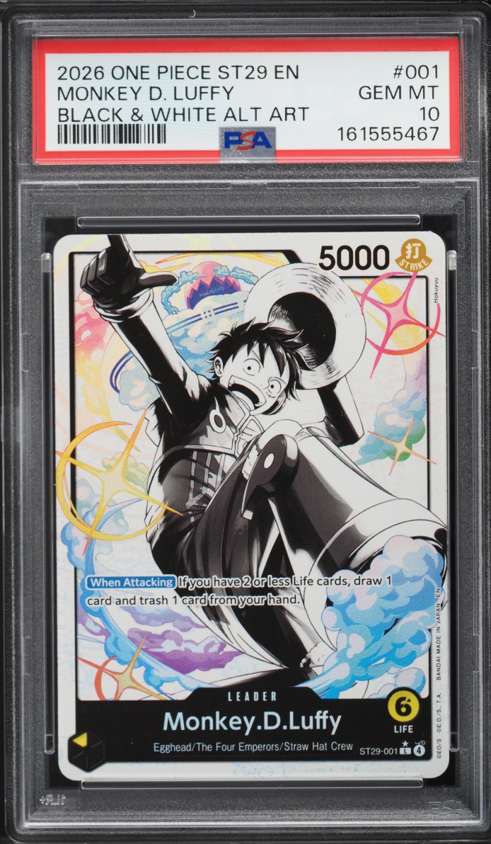 2026 One Piece Starter Deck Egghead Alt Art Leader Monkey D. Luffy #ST29-001 PSA 10 GEM MINT