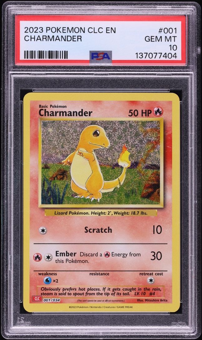 2023 Pokemon Scarlet & Violet TCG Classic Collection Holo Charmander #1 PSA 10 GEM MINT
