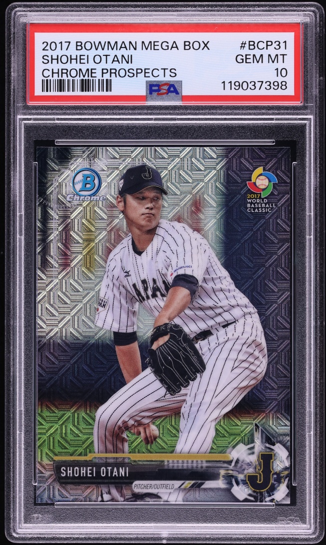 2017 Bowman Chrome Mega Box Shohei Ohtani PROSPECT #BCP31 PSA 10 GEM MINT