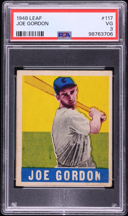 1948 Leaf Joe Gordon #117 PSA 3 VG