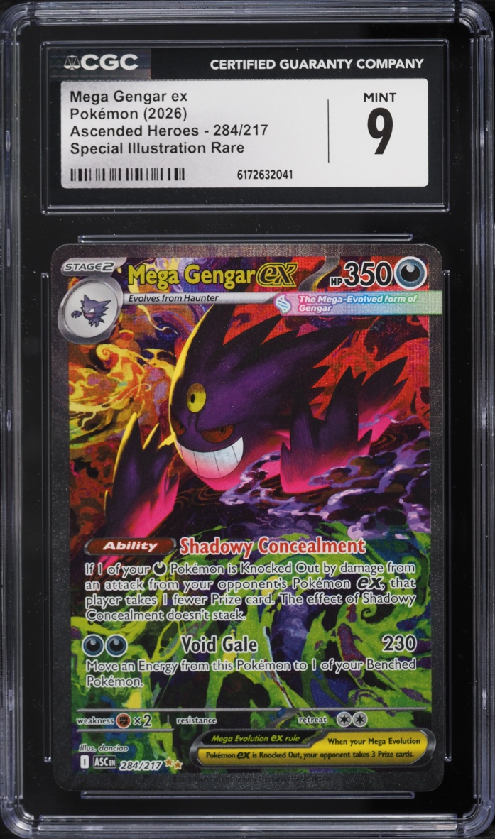 2026 Pokemon Mega Evolution Ascended Heroes SIR Mega Gengar EX #284 CGC 9 MINT