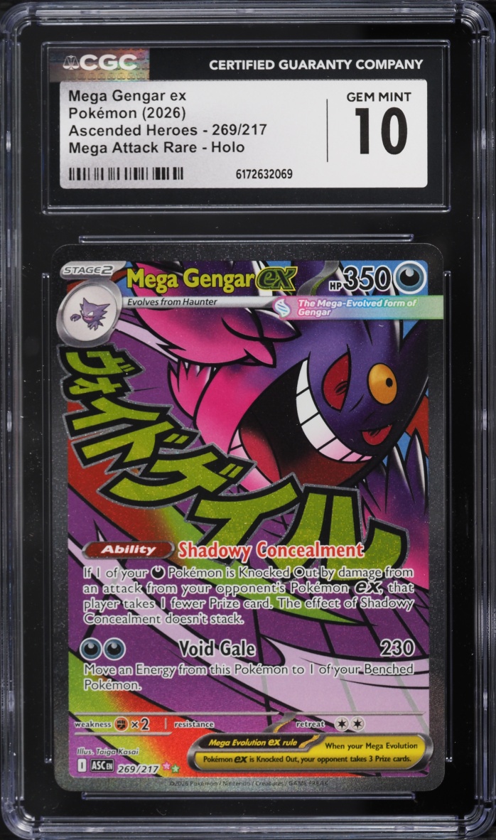 2026 Pokemon Mega Evolution Ascended Heroes MA Mega Gengar ex #269 CGC 10 GEM MINT