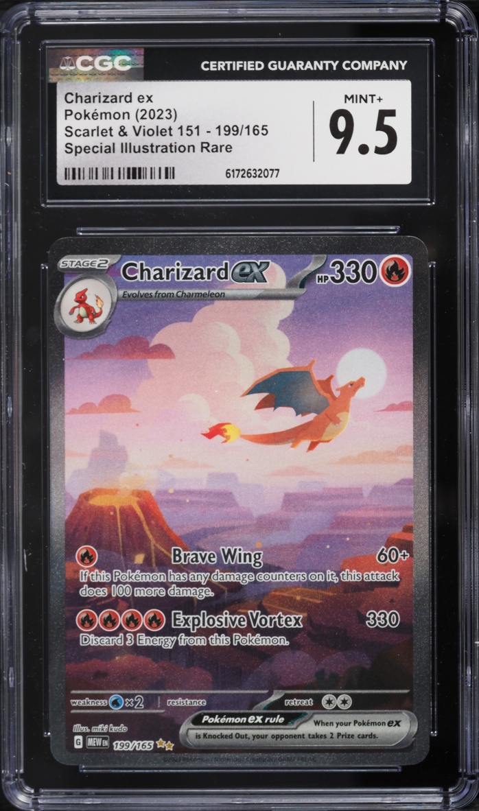 2023 Pokemon Scarlet & Violet 151 SIR Charizard ex #199 CGC 9.5 MINT+