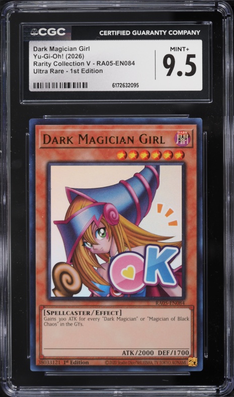 2024 Yu-Gi-Oh! Stainless Steel Dark Magician Girl PSA 9 MINT on