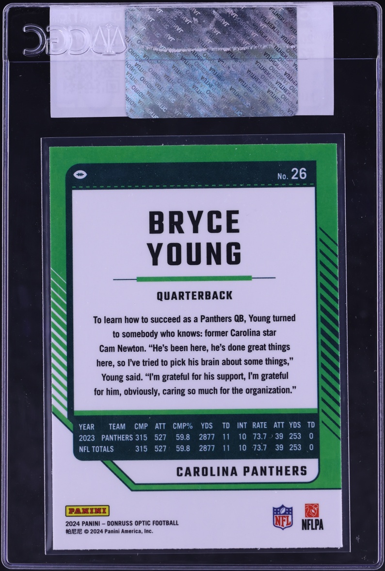 2024 Donruss Optic Bryce Young #26 CGC AUTH