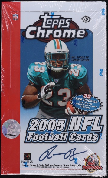 2005 Topps Chrome Football Sealed Hobby Box, 24ct Packs