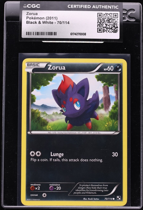 2011 Pokemon Japanese Black & White Promo Dark Rush Zorua #116 PSA