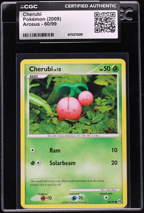 cherubi pokemon card price Grass Ability Lively Fruit Prevent all effects of attacks from your opponents Pokmon done to this Pokmon 2009 Pokemon Platinum Arceus Cherubi