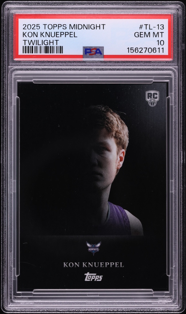 2025 Topps Midnight Twilight Kon Knueppel ROOKIE #TL-13 PSA 10 GEM MINT