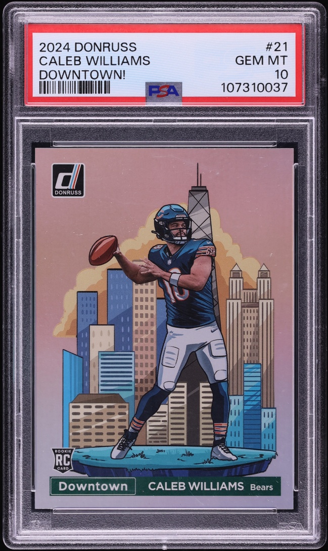 2024 Donruss Downtown Caleb Williams ROOKIE #21 PSA 10 GEM MINT