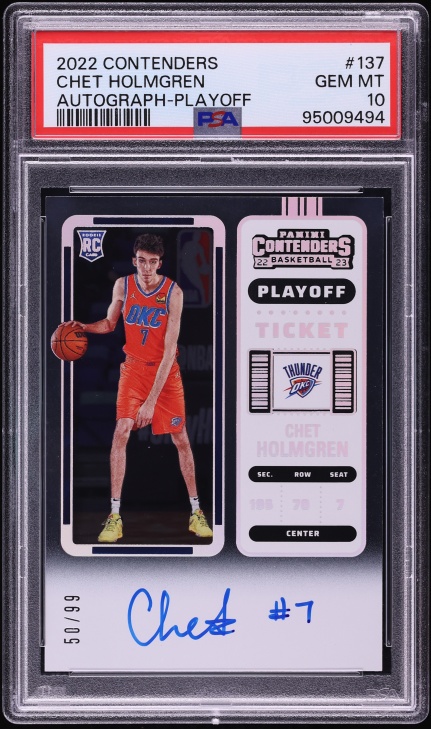 2022 Crown Royale Kaboom! Chet Holmgren ROOKIE #21 PSA 10 GEM MINT