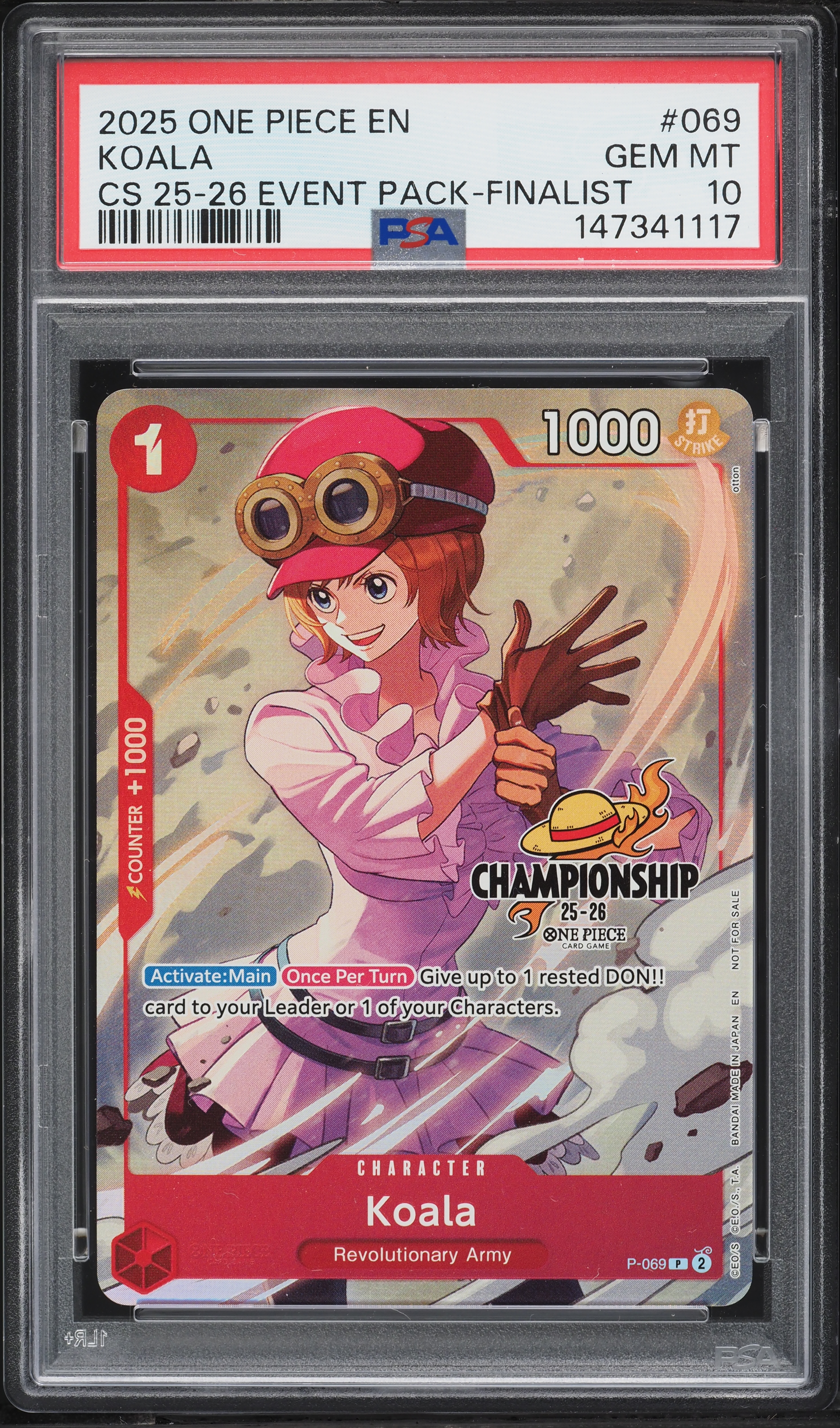2025 One Piece Championship '25 Event Pack Finalist Koala #P-069