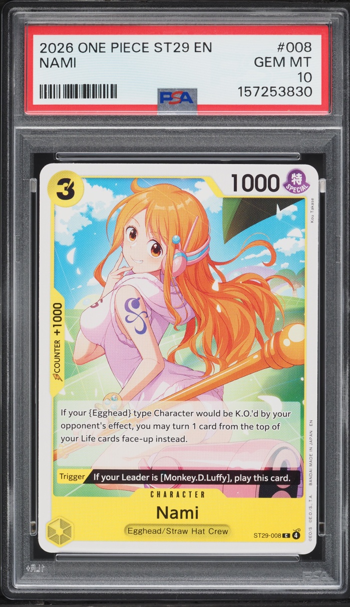 2026 One Piece Egghead Nami #ST29-008 PSA 10 GEM MINT