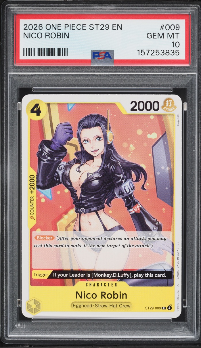 2026 One Piece Egghead Nico Robin #ST29-009 PSA 10 GEM MINT