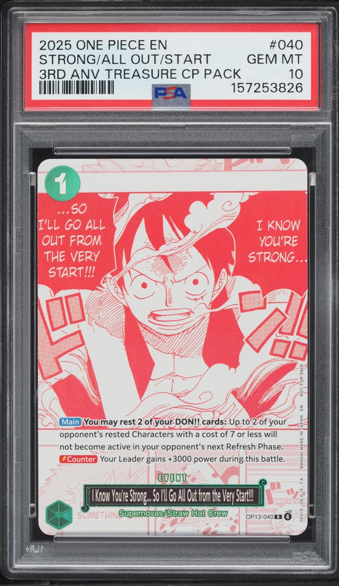 2025 One Piece Promo 3rd Anniversary Treasure Campaign I Know You
