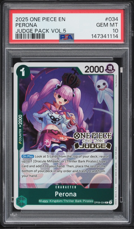 2025 One Piece Japanese The Azure Sea's Seven SR Perona #OP14-033