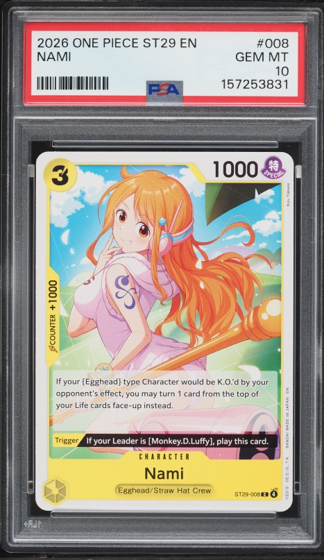 2025 One Piece Japanese Premium Booster Best Vol 2 Nami #PRB02-012