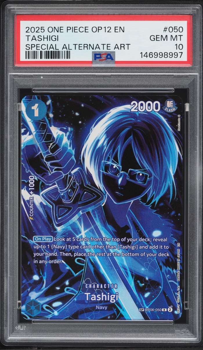 2025 One Piece Legacy Of The Master SP Alt Art Tashigi #OP06-050 PSA 10 GEM MINT