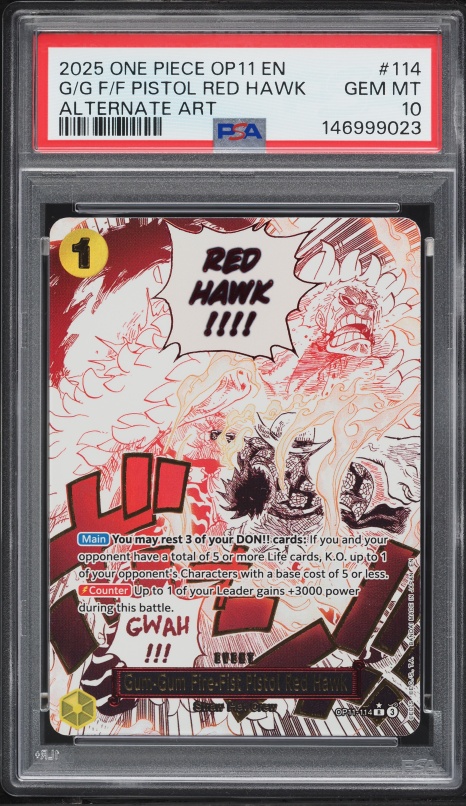 2025 One Piece Fist Of Divine Speed Alt Art Gum-Gum Fire-Fist