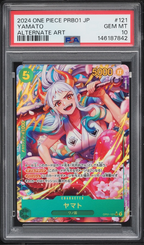 2024 One Piece Premium The Best SR Yamato #112 PSA 10 GEM MINT on