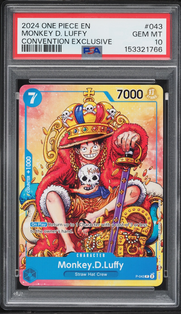 2024 One Piece Promo Convention Exclusive Monkey D. Luffy #P-043 PSA 10 GEM MINT
