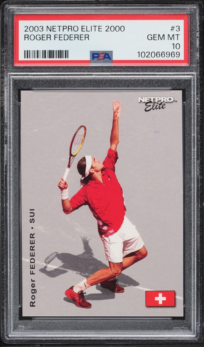 2003 NetPro Roger Federer Elite 2000 /2000 #3 PSA 10 | Card Ladder