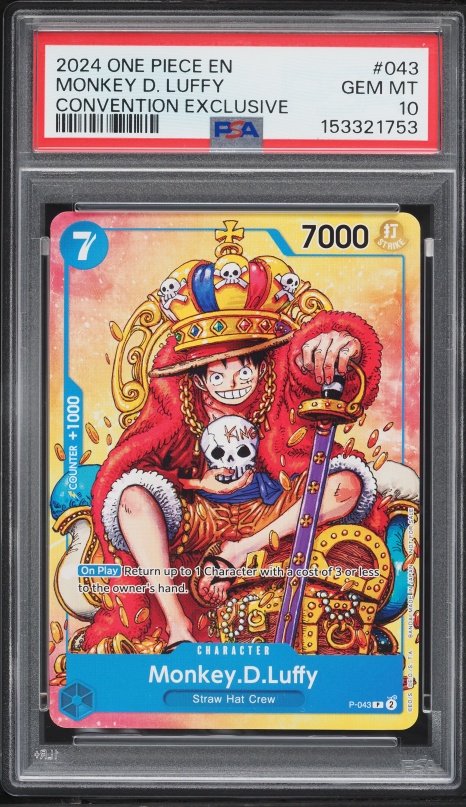 2024 One Piece Japanese Promo Mos Burger Monkey D. Luffy #P-080
