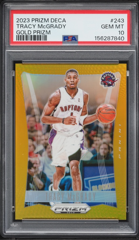 1997 Finest Embossed Refractor Tracy Mcgrady ROOKIE /263 #294 PSA