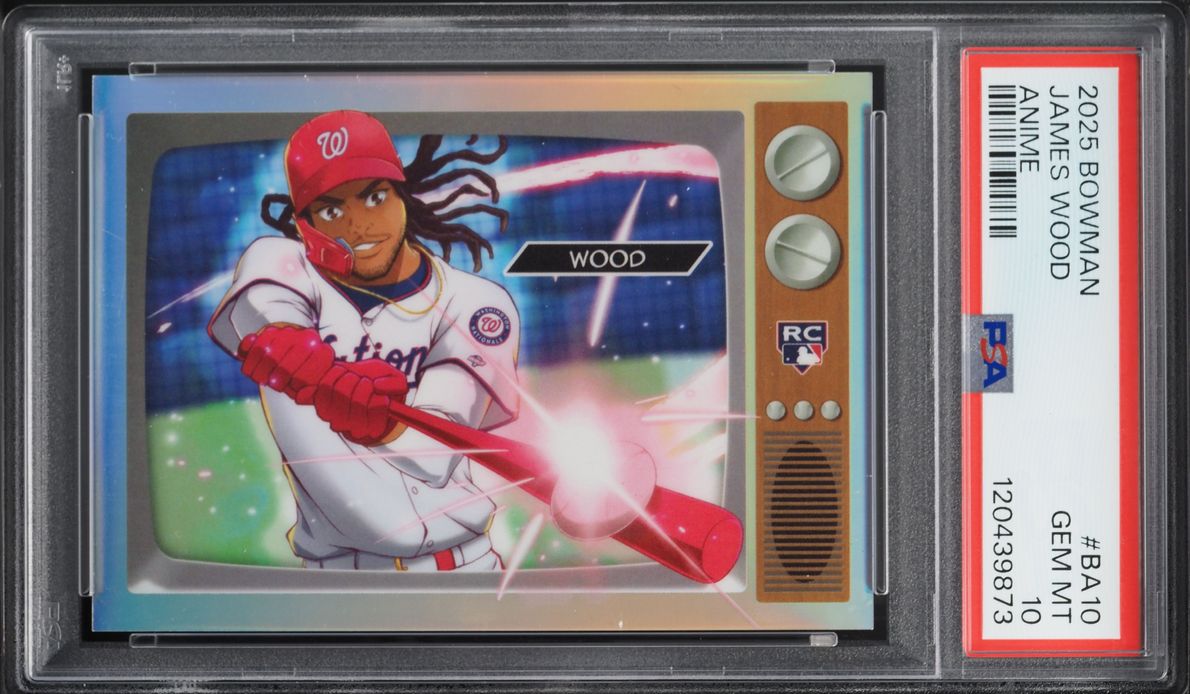 2025 Bowman Anime James Wood ROOKIE #BA10 PSA 10 GEM MINT
