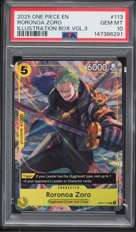2022 One Piece Japanese Premium 25th Anniversary Roronoa Zoro CGC