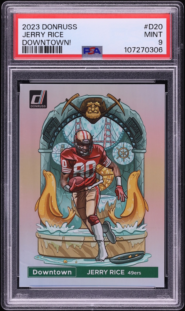 2023 Donruss Downtown! Jerry Rice #D-20 PSA 9 MINT