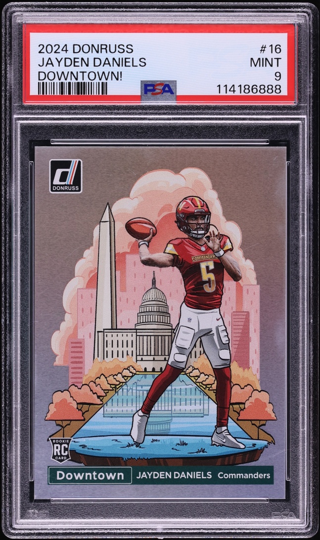 2024 Donruss Downtown Jayden Daniels ROOKIE #16 PSA 9 MINT