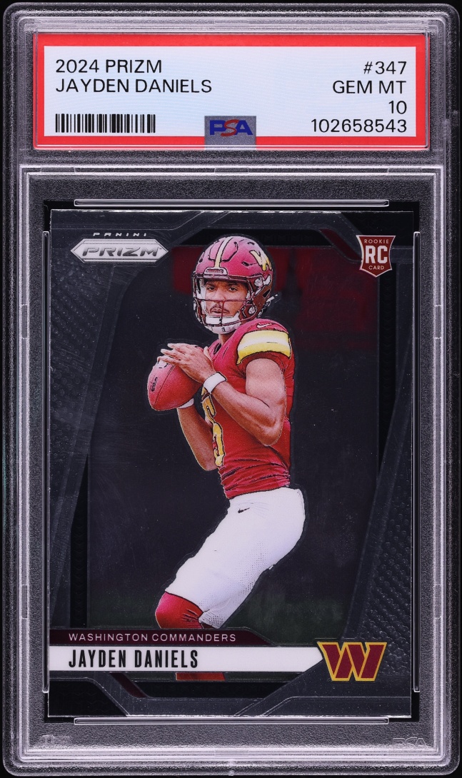 2024 Panini Prizm Jayden Daniels ROOKIE #347 PSA 10 GEM MINT