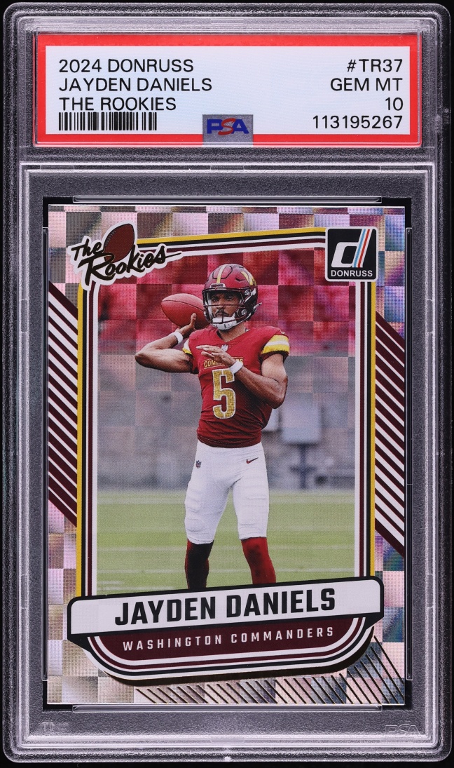 2024 Donruss Jayden Daniels ROOKIE #TR-37 PSA 10 GEM MINT