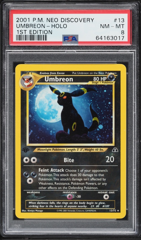 2000 Pokemon Japanese Neo 2 Crossing The Ruins Holo Umbreon #197