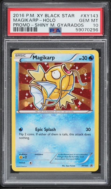 2016 Pokemon XY Evolutions Magikarp #33 PSA 10 GEM MINT on