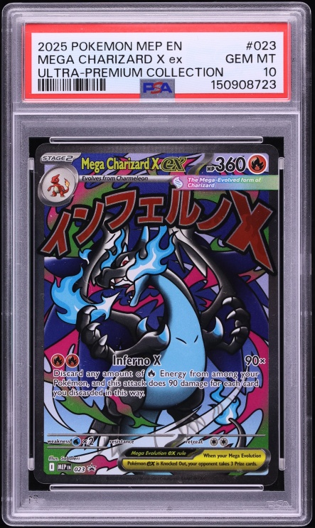 2025 Pokemon Mega Evolution Promo Ultra Premium MA Mega Charizard X ex #23 PSA 10 GEM MINT
