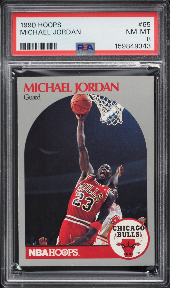 1990 Hoops Michael Jordan #65 PSA 8 NM-MT