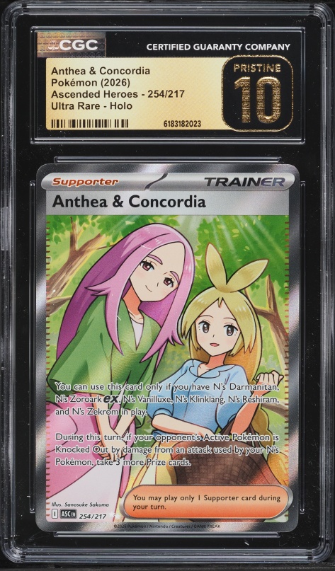 2026 Pokemon Mega Evolution Ascended Heroes Full Art Anthea & Concordia #254 CGC 10 PRISTINE