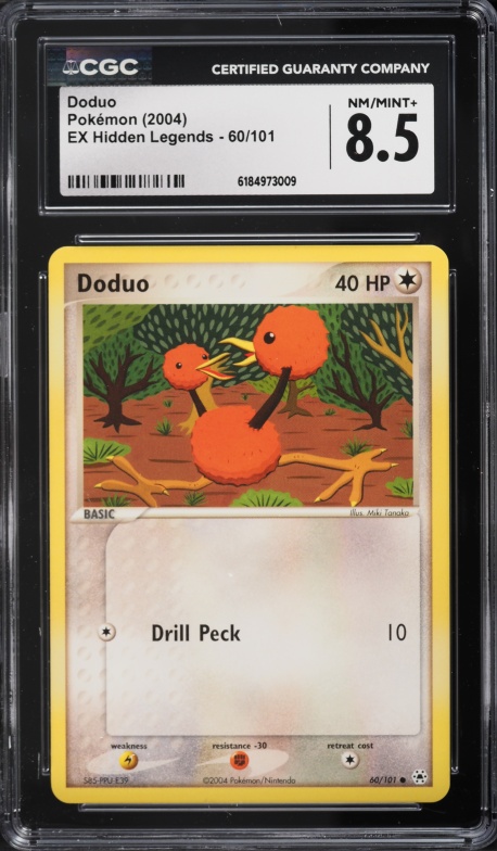 2004 Pokemon EX Hidden Legends Doduo #60 CGC 8.5 NM-MT+