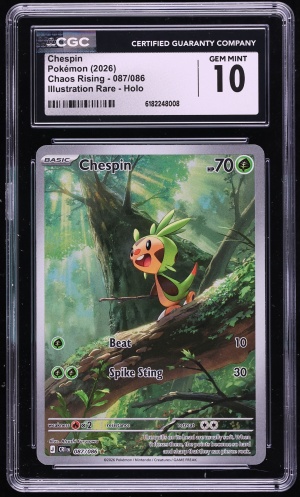 2015 Pokemon Art Academy Contest Winner Chespin CGC 9 MINT on