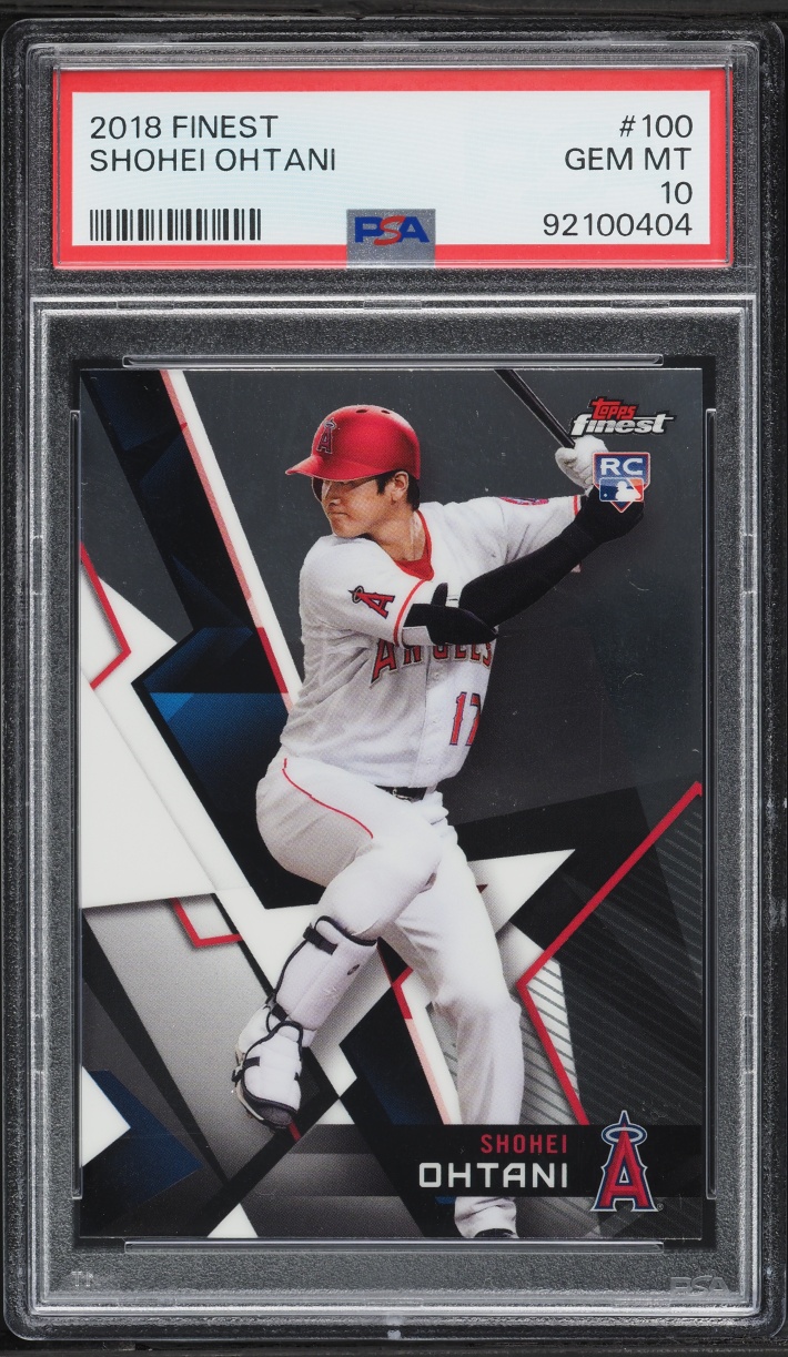 2018 Finest Shohei Ohtani ROOKIE #100 PSA 10 GEM MINT