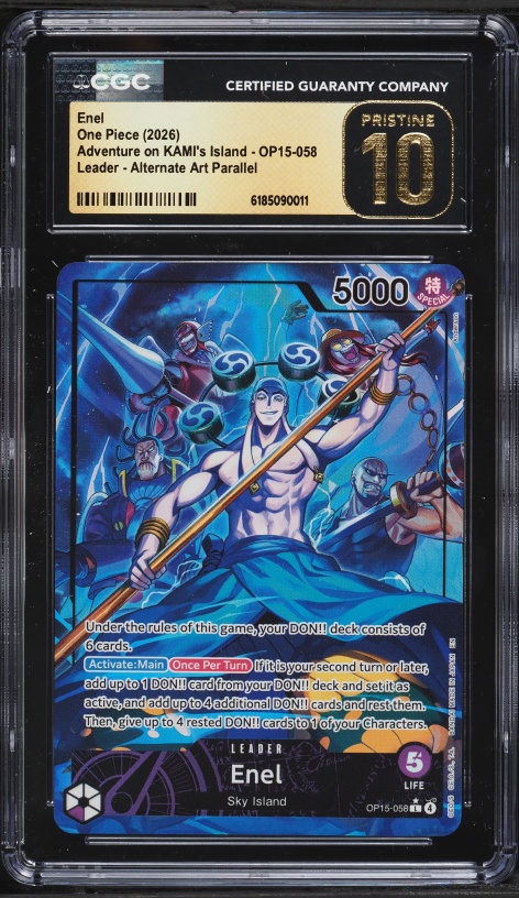 2026 One Piece Adventure On KAMI's Island SEC Enel #OP15-118 CGC
